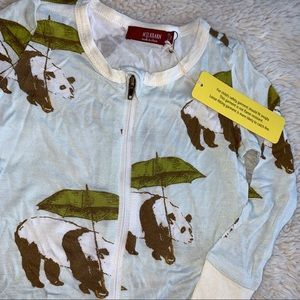 Children panda zip up